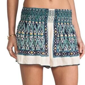Free people Culotte lined flowy boho pull on shorts  geometric comfortable XS